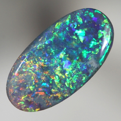 SOLID BLACK OPAL Bright Floral Harlequin pattern
